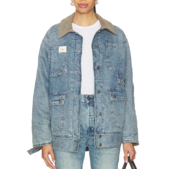 Free People Jackets & Blazers - Free People x We The Free Sweet Talk Denim Barn Coat In Centurt Wash